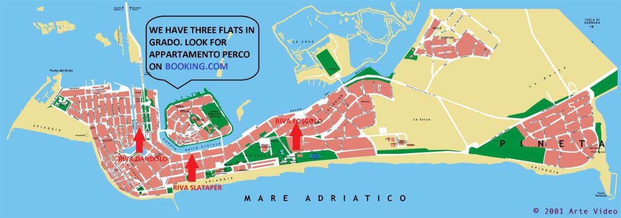 Appartamento Perco Riva Slataper Grado Exterior foto